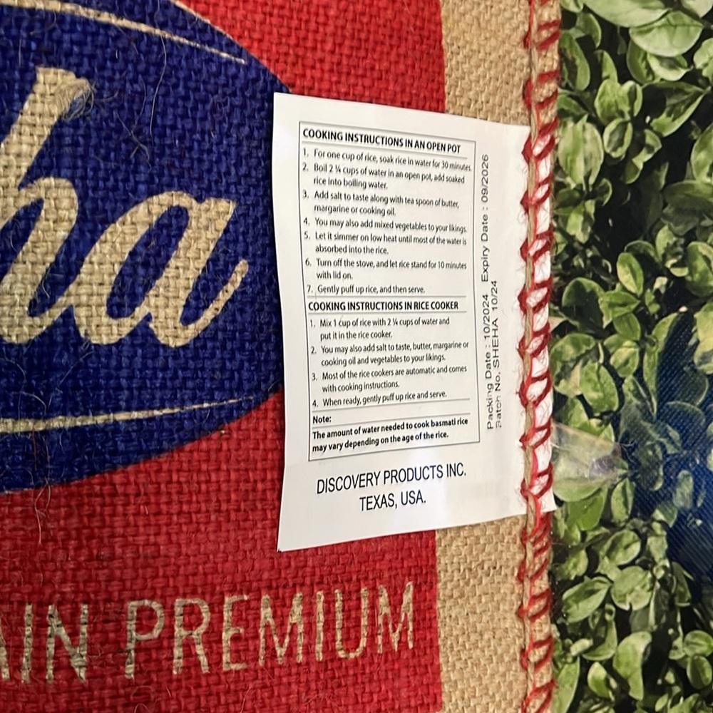 Sheha Rice Burlap Bag - Picture 10 of 16